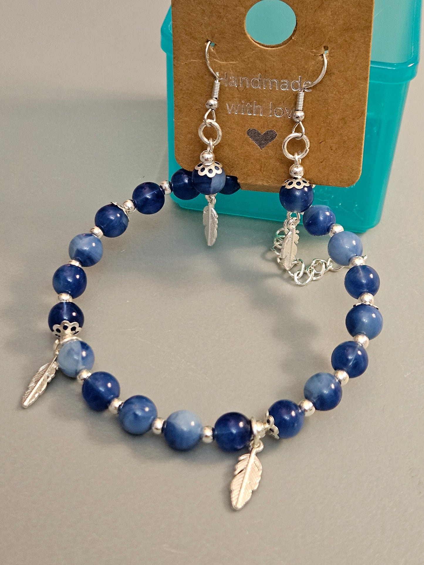 Stone beaded Bangles (8mm) with beautiful decor.