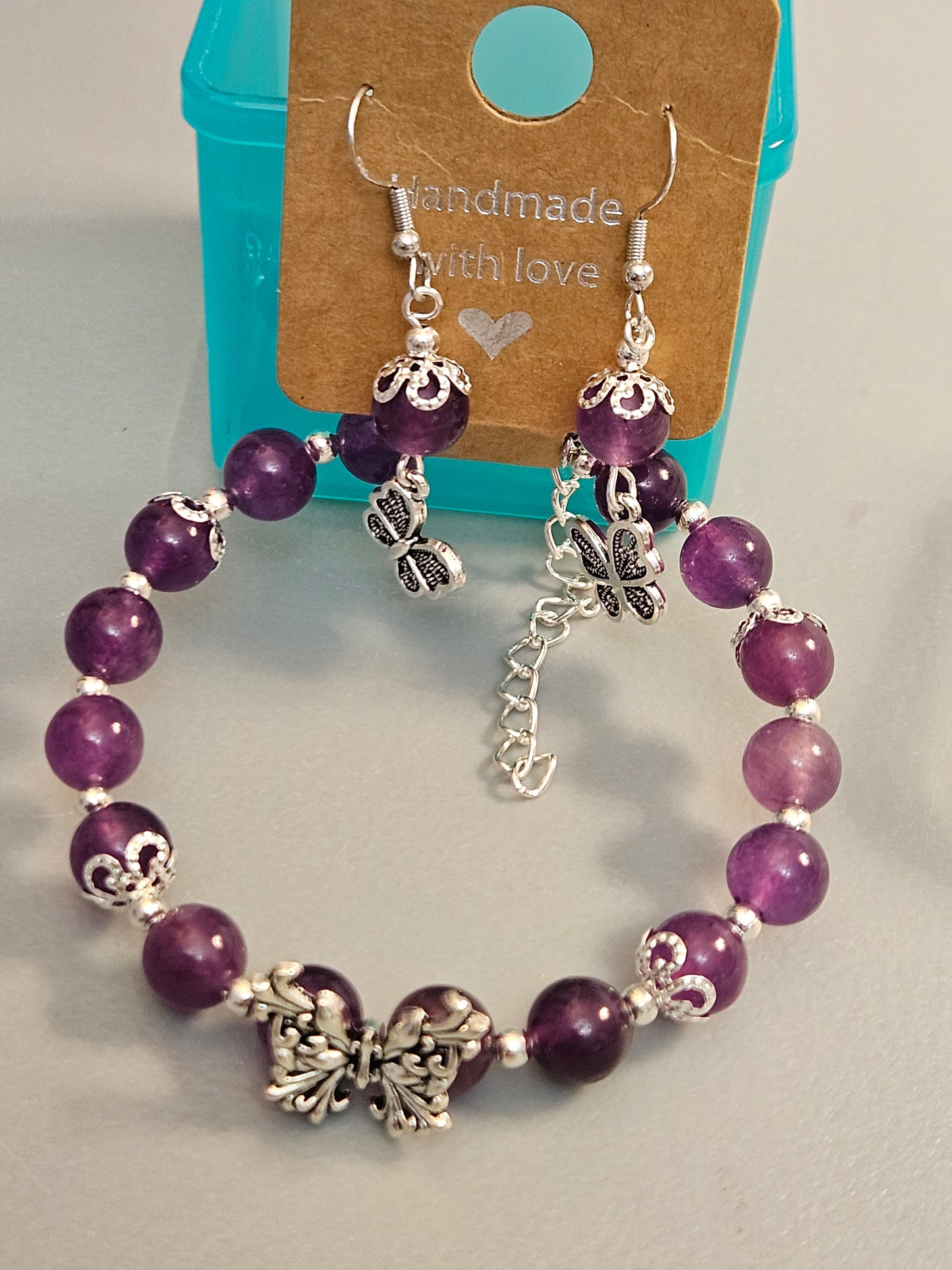 Stone beaded Bangles (8mm) with beautiful decor.