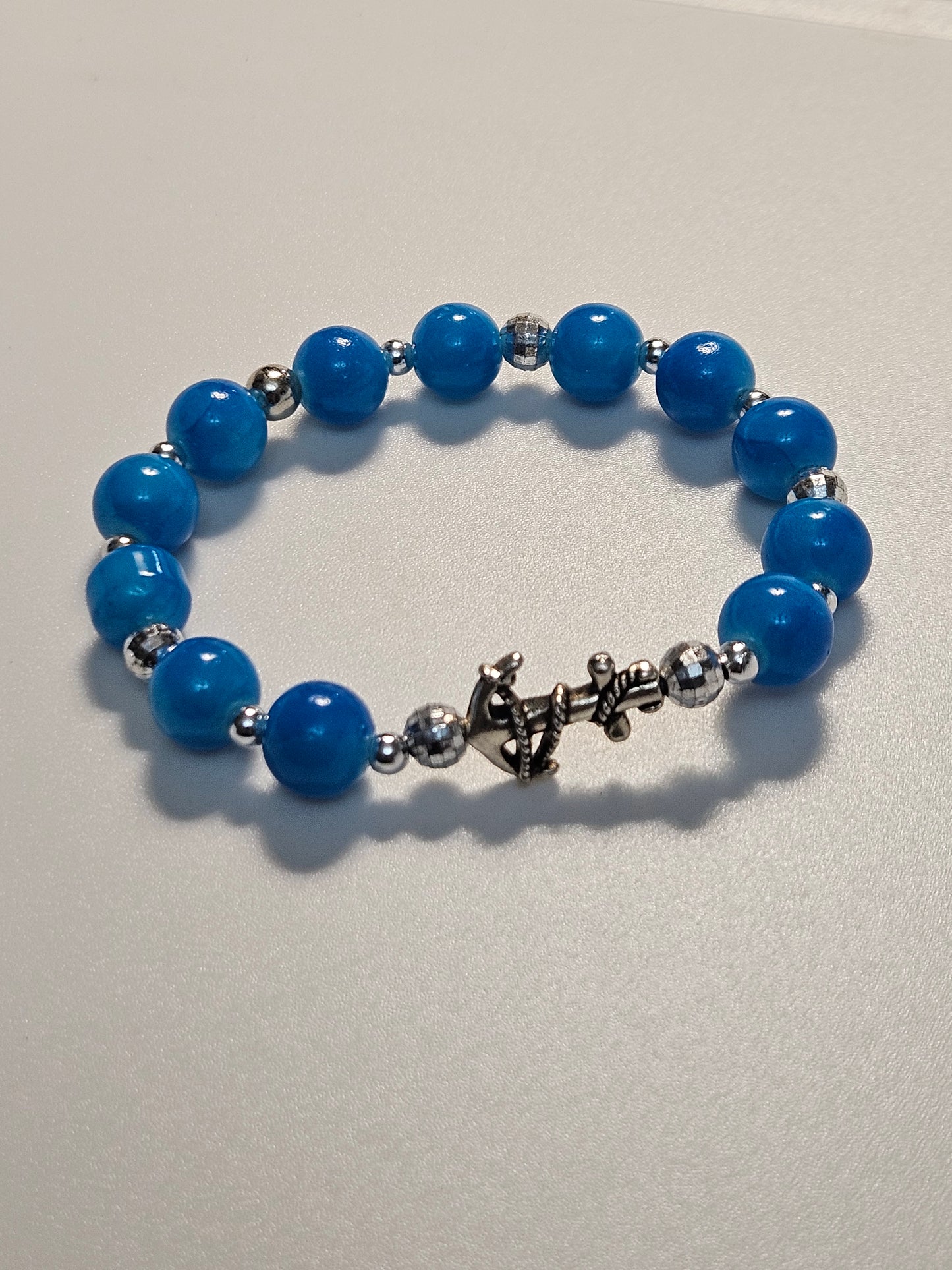 2 Pc. Ocean design charm stretch bracelets
