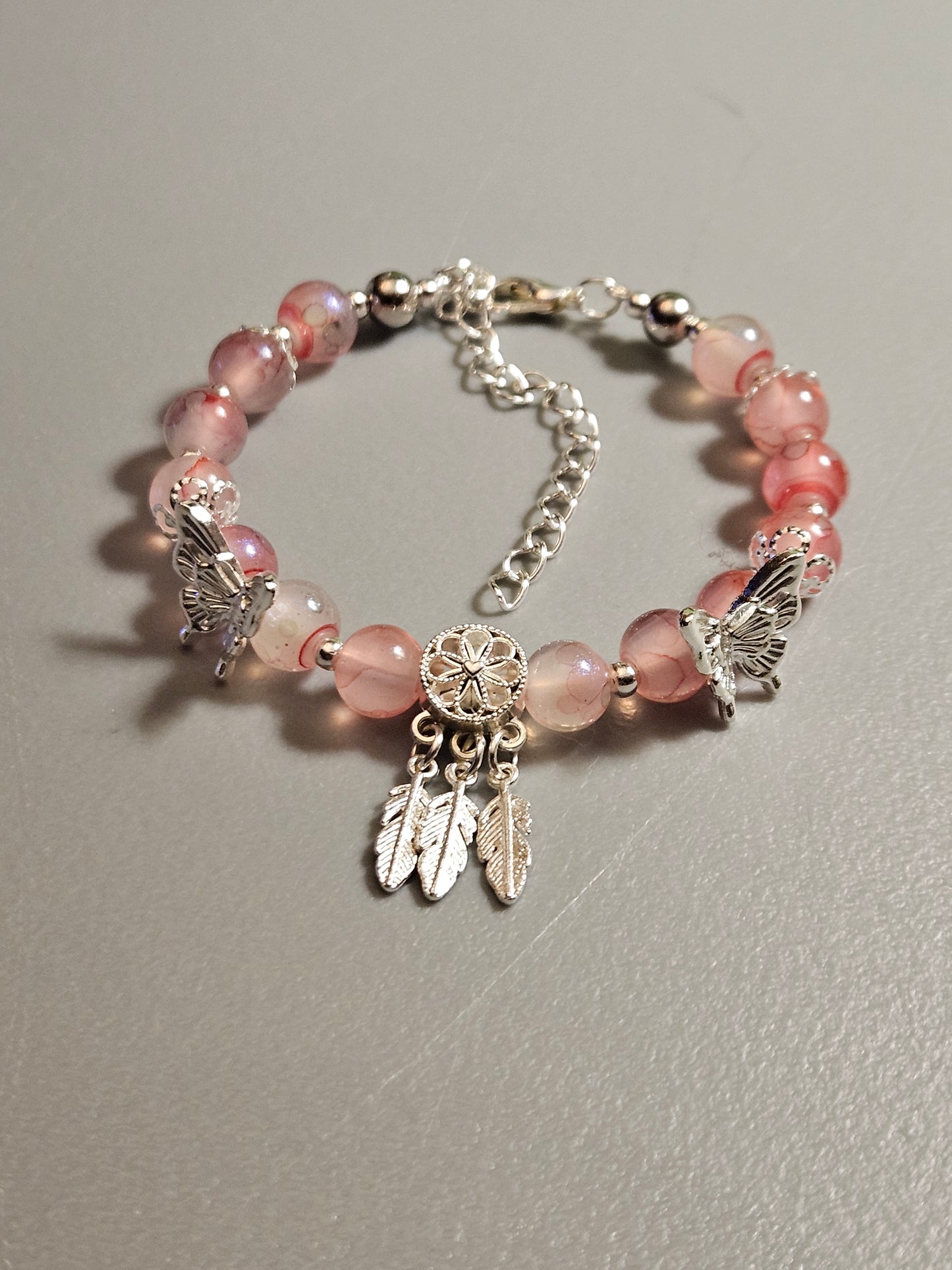 Bangle style glass charm bracelets ✨️