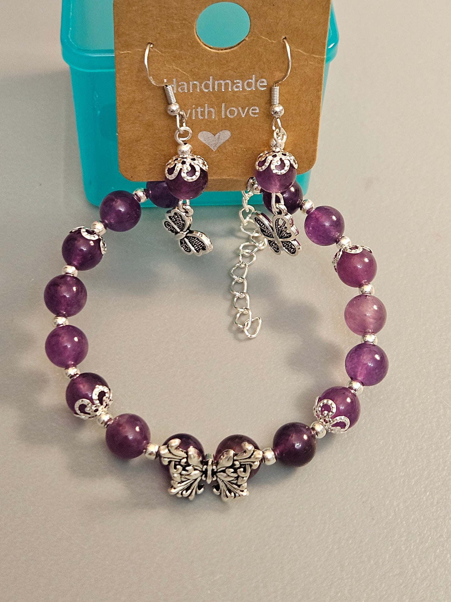 Stone beaded Bangles (8mm) with beautiful decor.