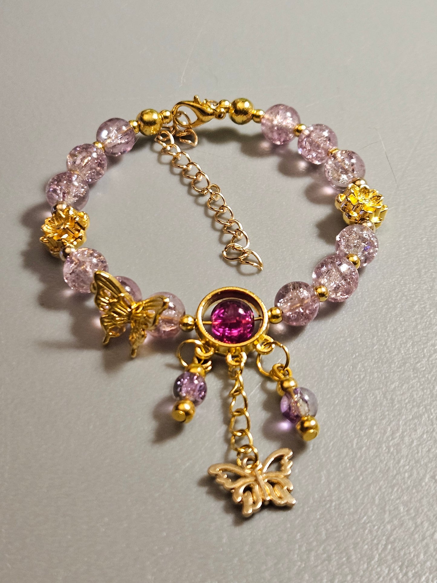 Bangle style glass charm bracelets ✨️