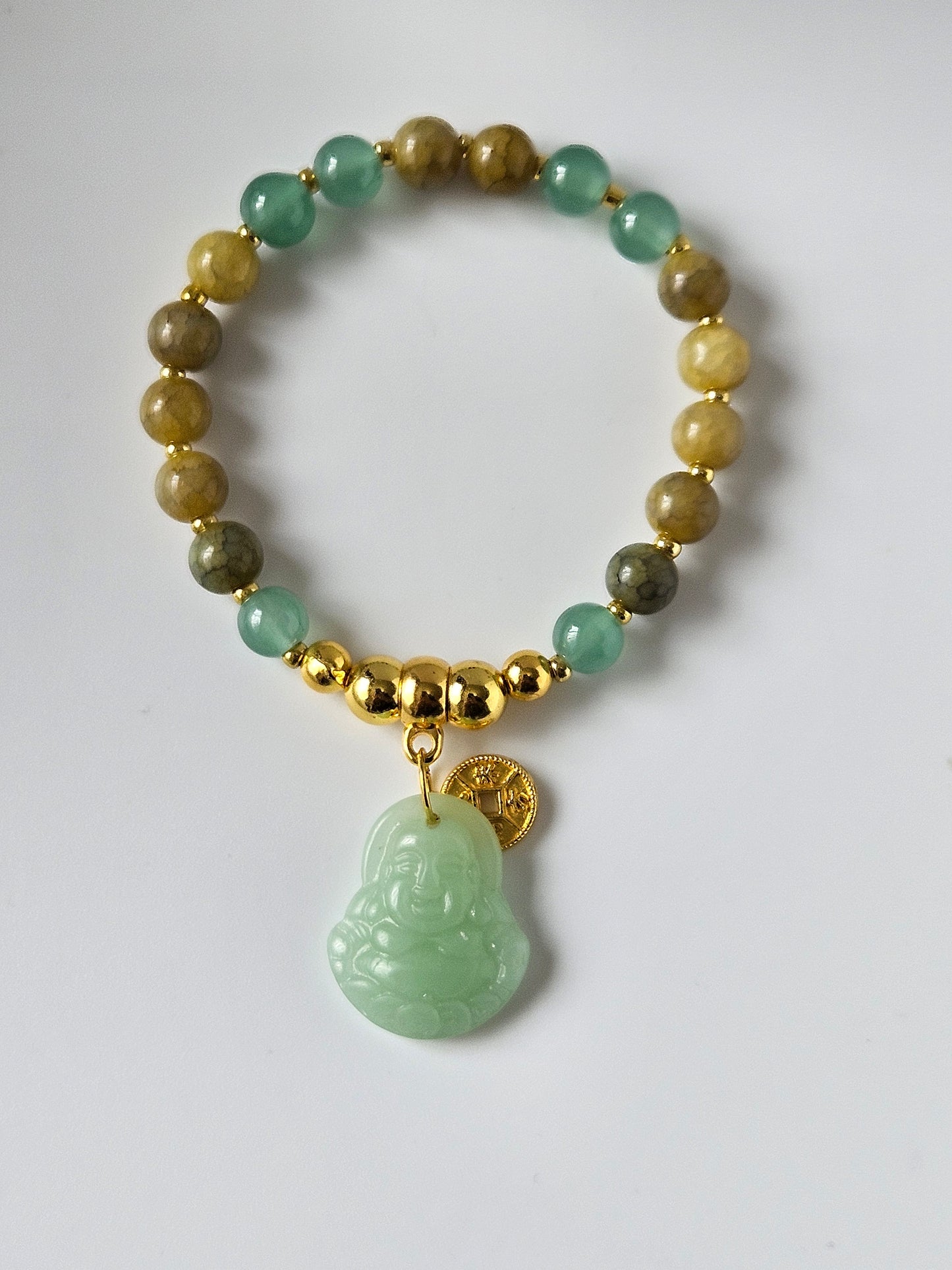 Jade Glass pendant Bracelet Sets 3pc. Set