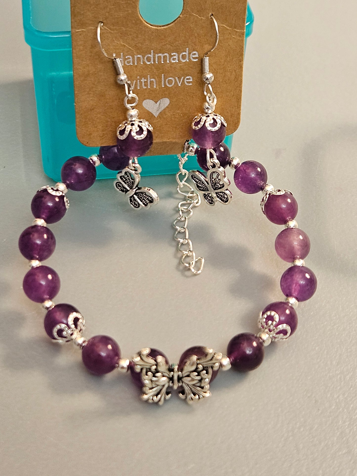 Stone beaded Bangles (8mm) with beautiful decor.
