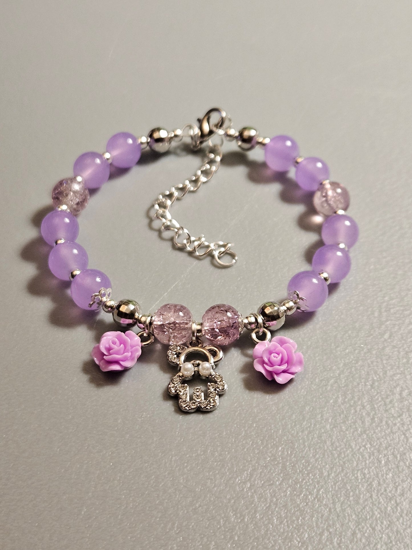 Bangle style glass charm bracelets ✨️