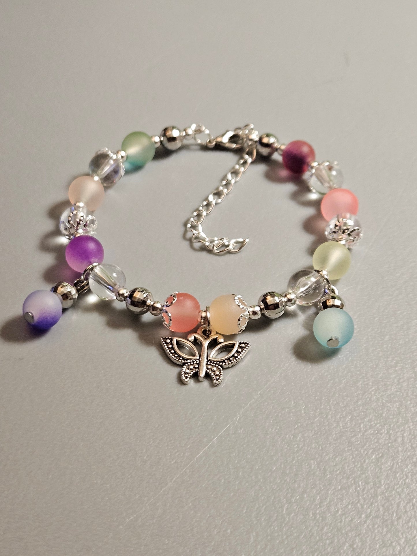 Bangle style glass charm bracelets ✨️