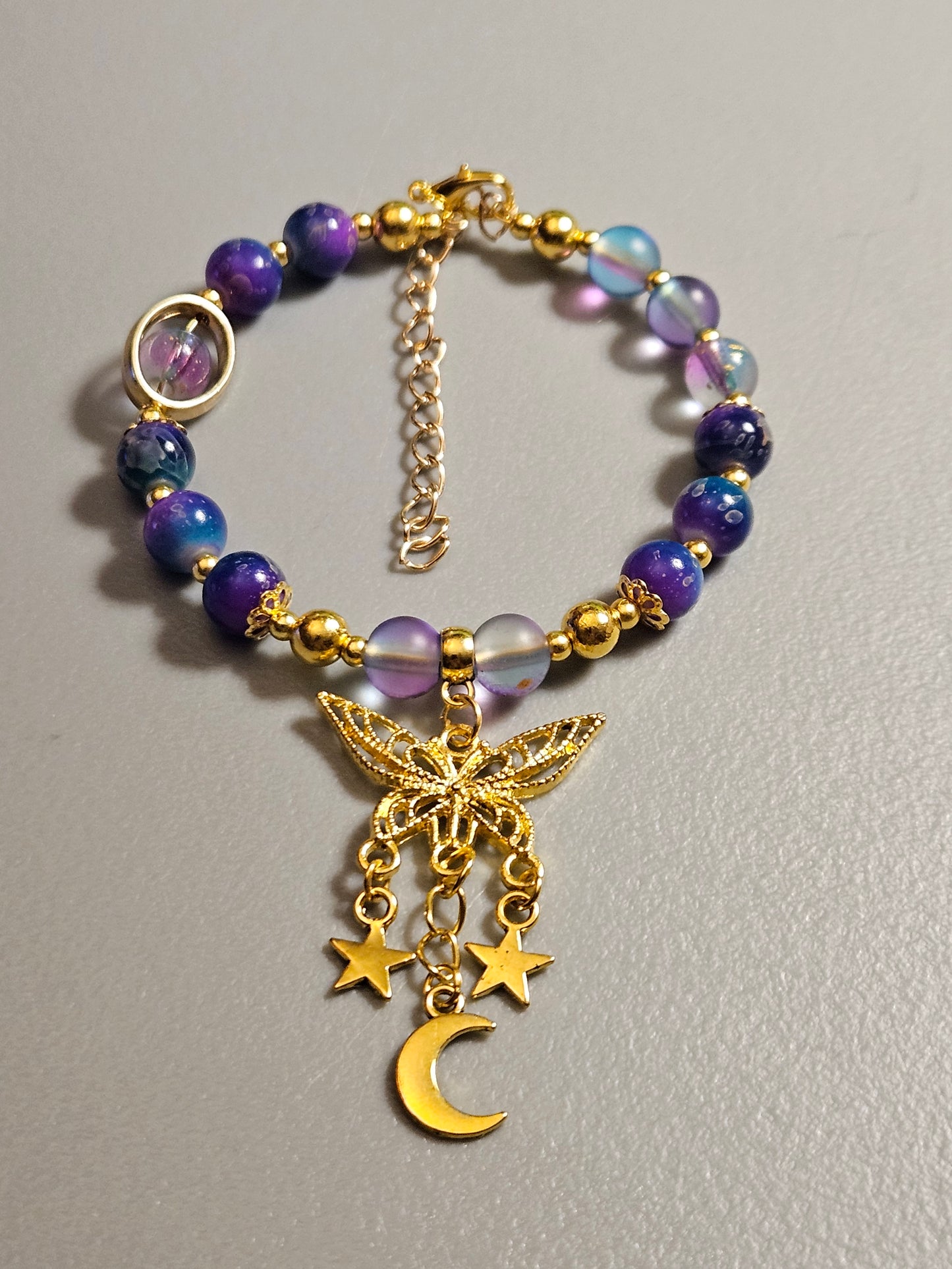 Bangle style glass charm bracelets ✨️