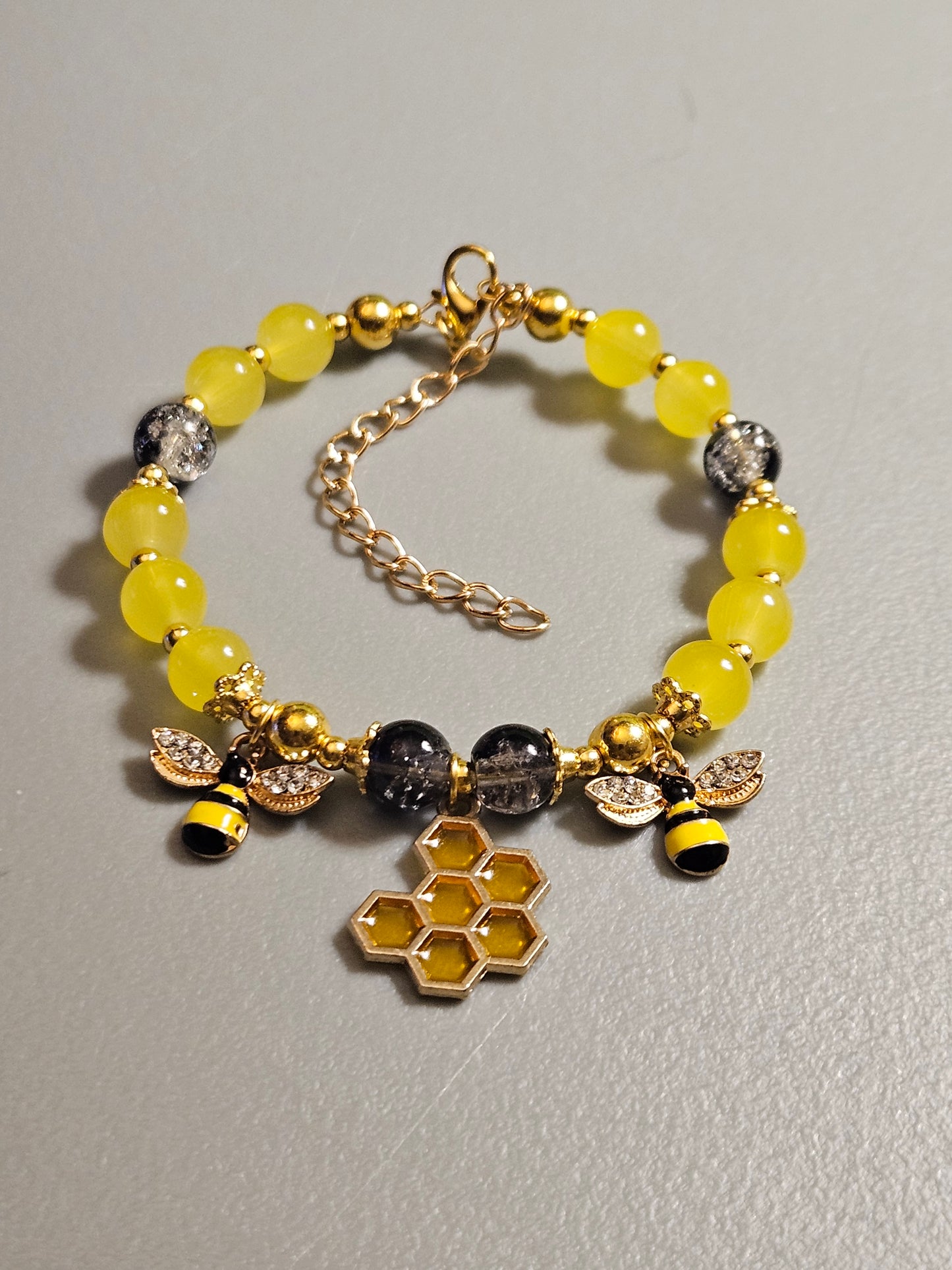 Bangle style glass charm bracelets ✨️